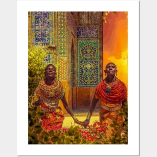 Africa Couple Posters and Art